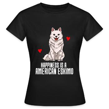 Esquimau d’Amérique - T-shirt Femme - noir - Devant - AI Model Female 172 dark (172cm)