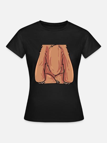 Faultier Kostüm - Frauen T-Shirt - Schwarz