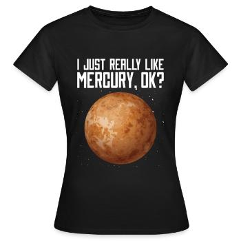 Mercure - T-shirt Femme - noir - Devant - AI Model Female 172 dark (172cm)