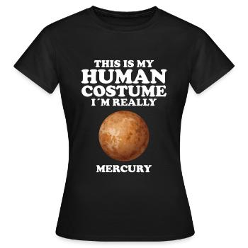 Mercure - T-shirt Femme - noir - Devant - AI Model Female 172 dark (172cm)