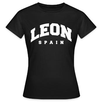 León - Women's T-Shirt - black - Front - AI Model Female 172 dark (172cm)