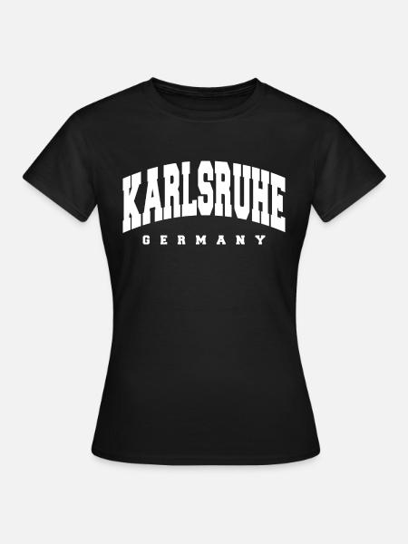 Karlsruhe - Frauen T-Shirt - Schwarz