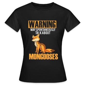 Mangouste mangouste - T-shirt Femme - noir - Devant - AI Model Female 172 dark (172cm)