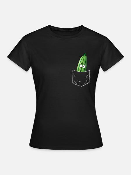 Zucchini - Frauen T-Shirt - Schwarz