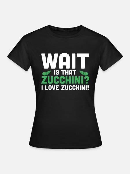 Zucchini - Frauen T-Shirt - Schwarz
