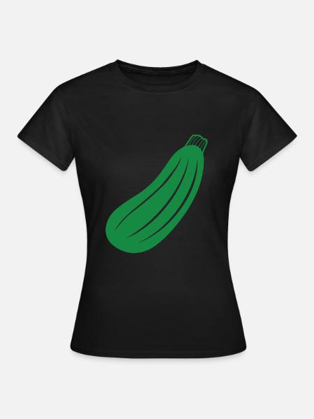 Zucchini - Frauen T-Shirt - Schwarz