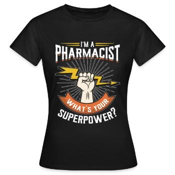 Pharmacist - Women's T-Shirt - black - Front - AI Model Female 172 dark (172cm)