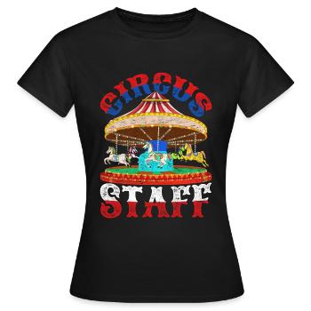 Artiste de cirque Carrousel Cadeau Cirque - T-shirt Femme - noir - Devant - AI Model Female 172 dark (172cm)