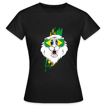 Brazil - Women's T-Shirt - black - Front - AI Model Female 172 dark (172cm)