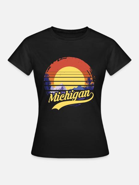 michigan - Frauen T-Shirt - Schwarz
