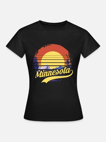 Minnesota - Frauen T-Shirt - Schwarz