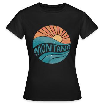 Montana - T-shirt Femme - noir - Devant - AI Model Female 172 dark (172cm)