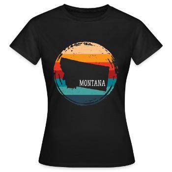 Montana - T-shirt Femme - noir - Devant - AI Model Female 172 dark (172cm)