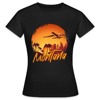 Montana - T-shirt Femme - noir - Devant - AI Model Female 172 dark (172cm)