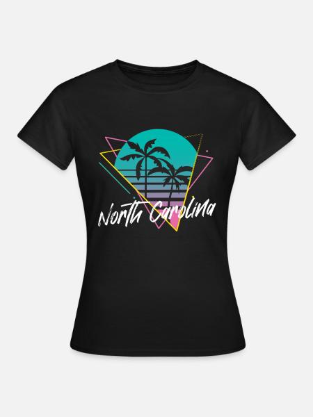 North Carolina - Frauen T-Shirt - Schwarz
