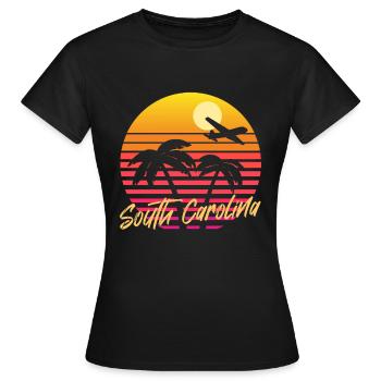Caroline du Sud - T-shirt Femme - noir - Devant - AI Model Female 172 dark (172cm)