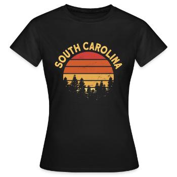 Caroline du Sud - T-shirt Femme - noir - Devant - AI Model Female 172 dark (172cm)