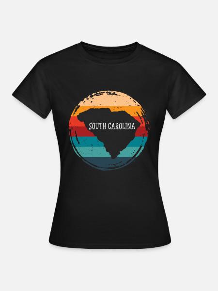 South Carolina - Frauen T-Shirt - Schwarz