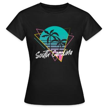 Caroline du Sud - T-shirt Femme - noir - Devant - AI Model Female 172 dark (172cm)