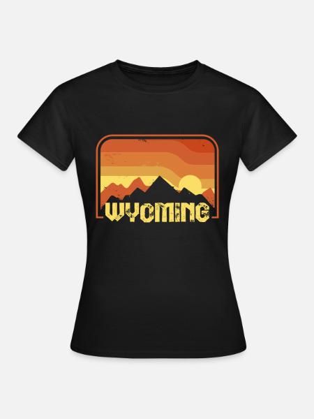 Wyoming - Frauen T-Shirt - Schwarz