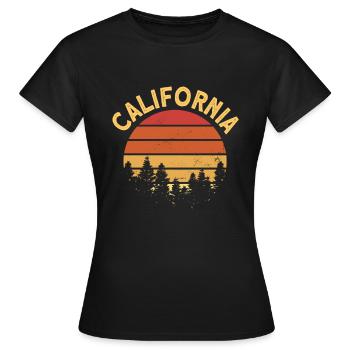 Californie - T-shirt Femme - noir - Devant - AI Model Female 172 dark (172cm)