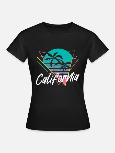 california - Frauen T-Shirt - Schwarz