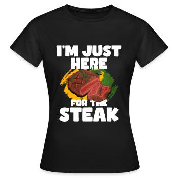 Steak - Women's T-Shirt - black - Front - AI Model Female 172 dark (172cm)