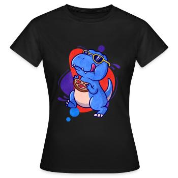 Steak - Women's T-Shirt - black - Front - AI Model Female 172 dark (172cm)