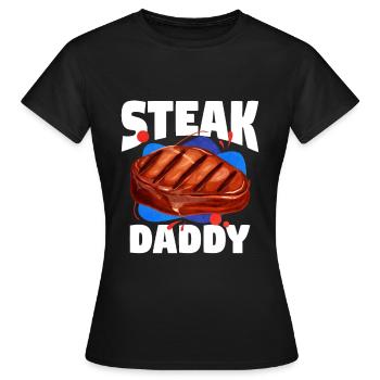 Steak - Women's T-Shirt - black - Front - AI Model Female 172 dark (172cm)
