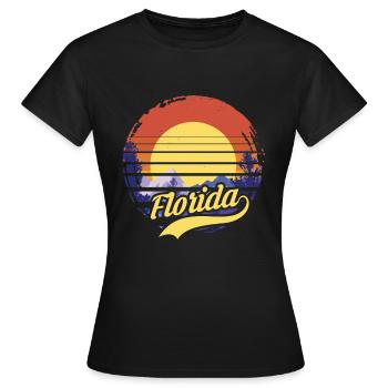 Florida - Women's T-Shirt - black - Front - AI Model Female 172 dark (172cm)