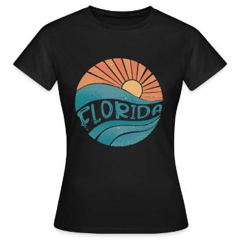 Florida - Women's T-Shirt - black - Front - AI Model Female 172 dark (172cm)