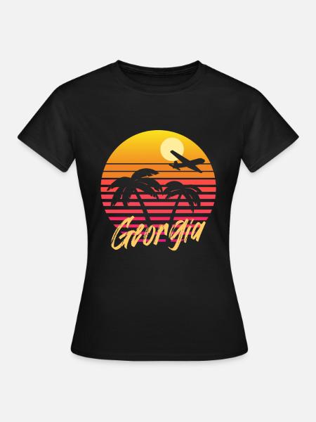 georgia - Frauen T-Shirt - Schwarz