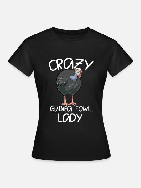 Perlhühner Perlhuhn Guinea Fowl - Frauen T-Shirt - Schwarz