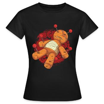 Magie Vaudou Sorcière Cadeau Poupée Vaudou - T-shirt Femme - noir - Devant - AI Model Female 172 dark (172cm)