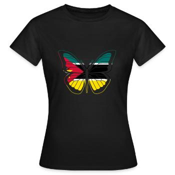 Mozambique - T-shirt Femme - noir - Devant - AI Model Female 172 dark (172cm)