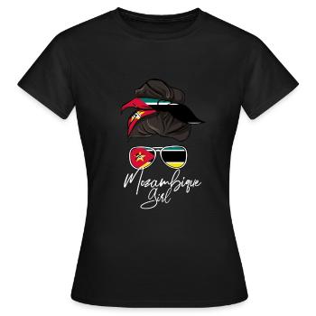Mozambique - T-shirt Femme - noir - Devant - AI Model Female 172 dark (172cm)