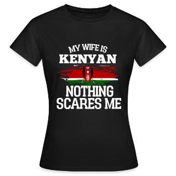 Kenya - T-shirt Femme - noir - Devant - AI Model Female 172 dark (172cm)