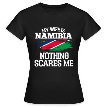 Namibie - T-shirt Femme - noir - Devant - AI Model Female 172 dark (172cm)