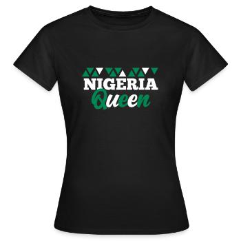Nigéria - T-shirt Femme - noir - Devant - AI Model Female 172 dark (172cm)