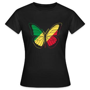 Kongo - Frauen T-Shirt - Schwarz - Vorne - AI Model Female 172 dark (172cm)