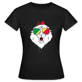 Kongo - Frauen T-Shirt - Schwarz - Vorne - AI Model Female 172 dark (172cm)