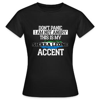 Sierra Leone - Women's T-Shirt - black - Front - AI Model Female 172 dark (172cm)