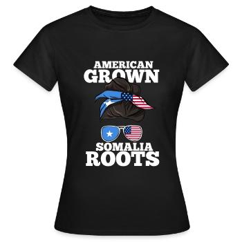 Somalia - Frauen T-Shirt - Schwarz - Vorne - AI Model Female 172 dark (172cm)
