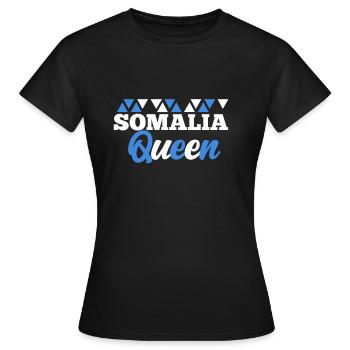 Somalia - Frauen T-Shirt - Schwarz - Vorne - AI Model Female 172 dark (172cm)