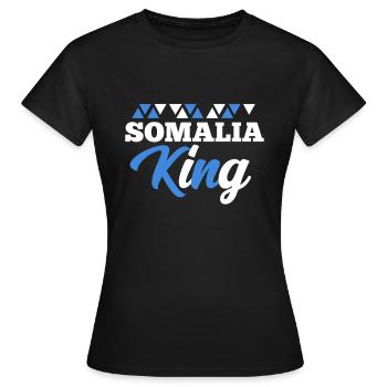 Somalia - Frauen T-Shirt - Schwarz - Vorne - AI Model Female 172 dark (172cm)