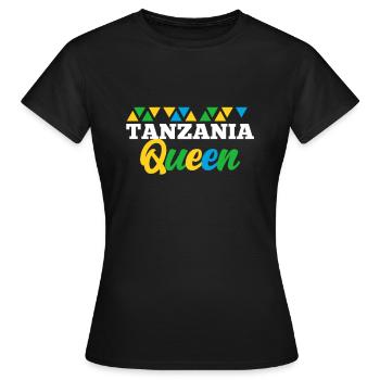 Tanzanie - T-shirt Femme - noir - Devant - AI Model Female 172 dark (172cm)