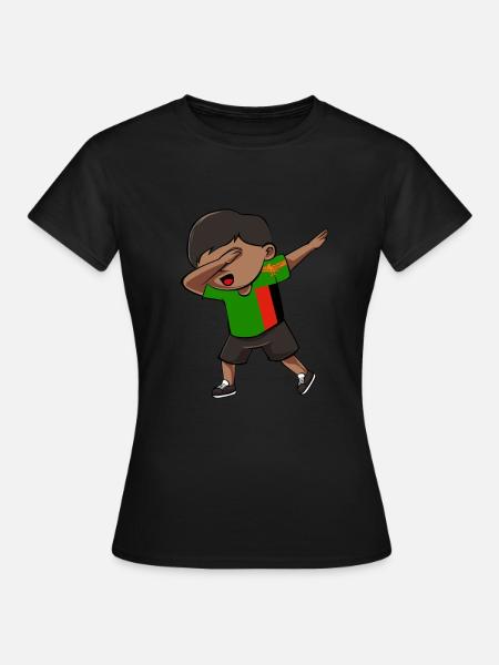 Sambia - Frauen T-Shirt - Schwarz