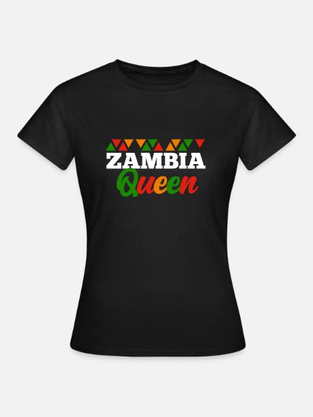 Sambia - Frauen T-Shirt - Schwarz