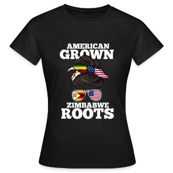 Zimbabwe - Women's T-Shirt - black - Front - AI Model Female 172 dark (172cm)