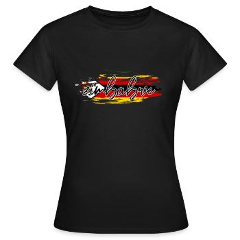 Zimbabwe - Women's T-Shirt - black - Front - AI Model Female 172 dark (172cm)